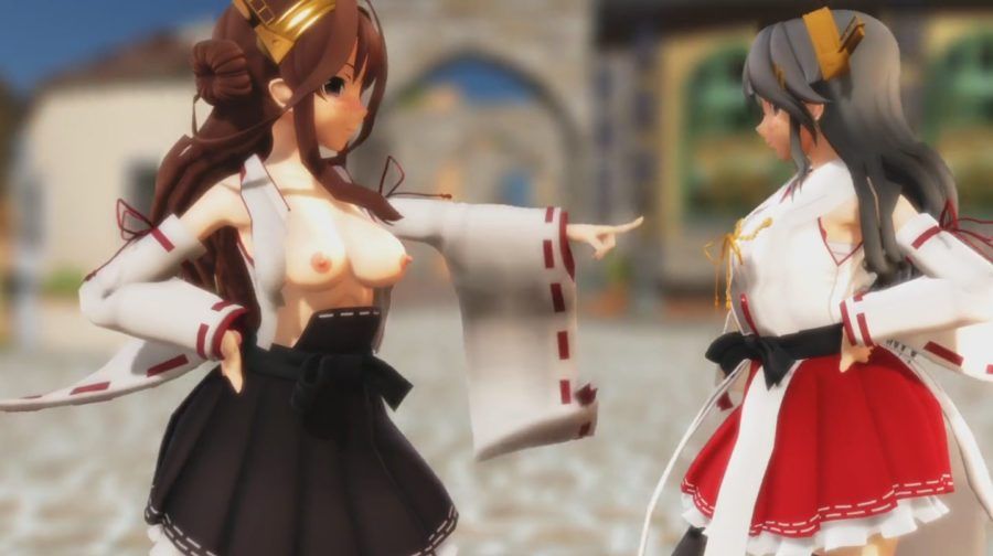 [Ship, MMD, Kongo type 4 sisters dance hip pose SEX! [Hentai movie] 8