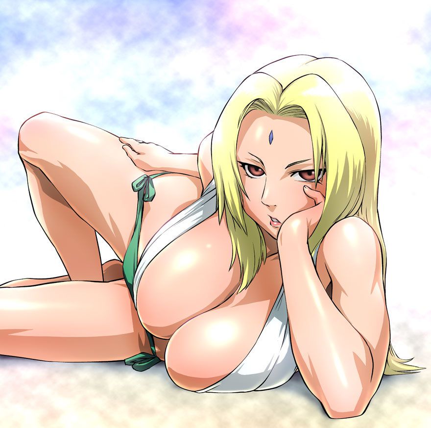 [2次] NARUTO Tsunade bar her busty breast erotic pretty 14