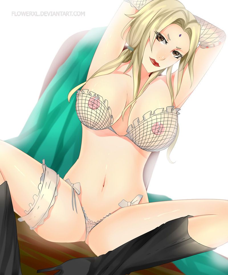 [2次] NARUTO Tsunade bar her busty breast erotic pretty 25