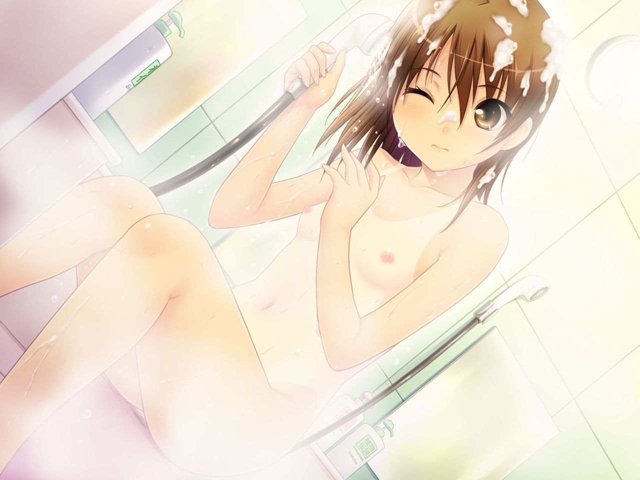 [2次] because it was getting very cold while taking a bath together and then you want to be the girl second erotic images [bath] 37