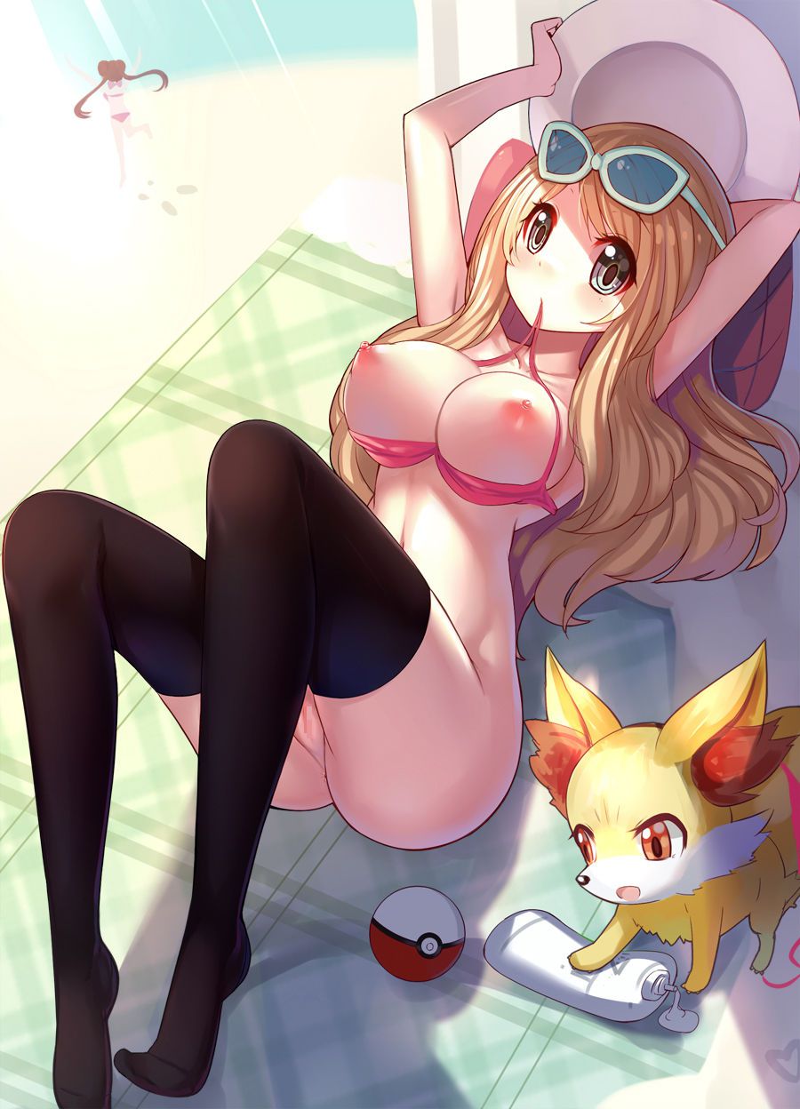 Serena wild appeared! Naughty busty breasts Pokemon Trainer, Selena Chan together ww Pocket Monsters 2: erotic pictures 21