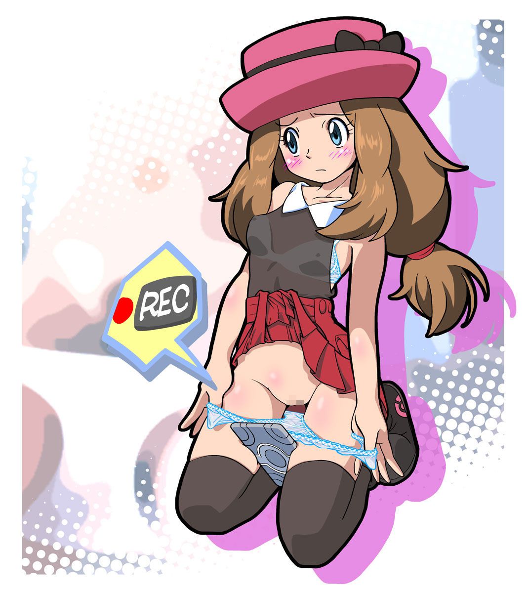 Serena wild appeared! Naughty busty breasts Pokemon Trainer, Selena Chan together ww Pocket Monsters 2: erotic pictures 36