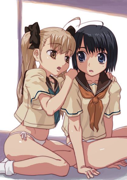 Yuri Yuri Yuri Rin flirted's girls have skinship on nikaho. lump the non... Yuri secondary erotic pictures 3