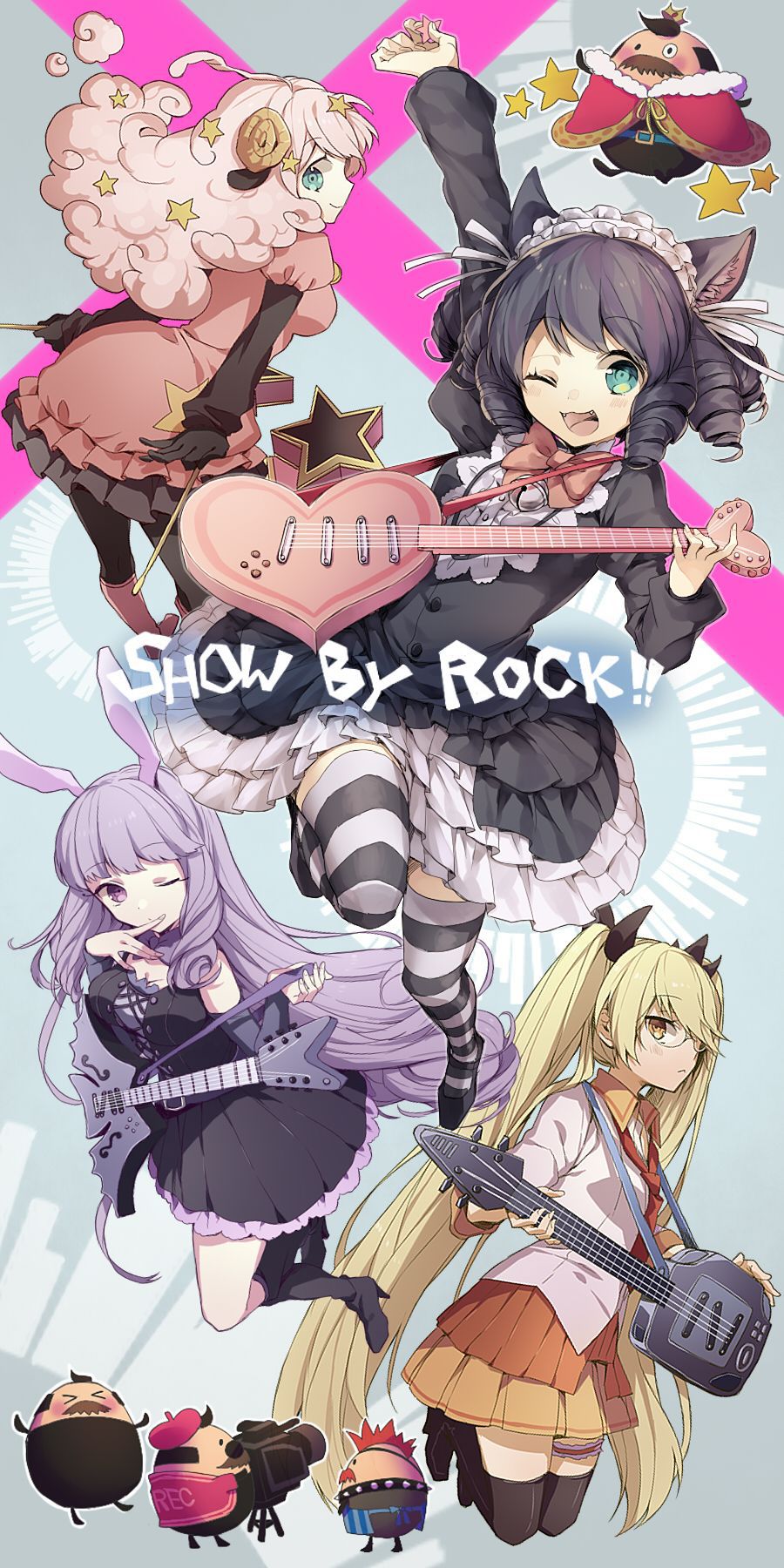 [Secondary, ZIP] also usamimi! Also ear! SHOW BY ROCK! The girls ' picture together 39