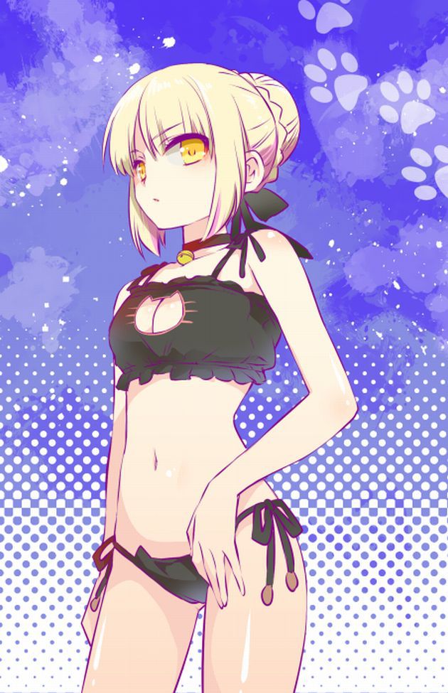 Saber alter game "Fate/Grand Order" erotic cool. Secondary erotic images of clothing. 15