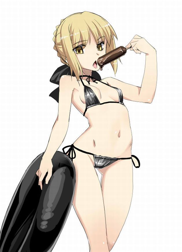 Saber alter game "Fate/Grand Order" erotic cool. Secondary erotic images of clothing. 17