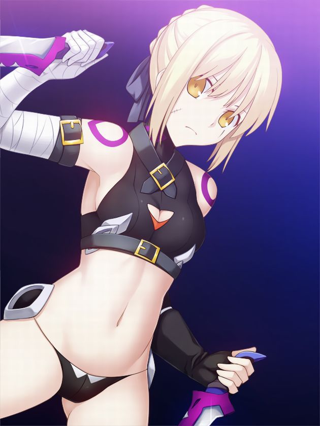 Saber alter game "Fate/Grand Order" erotic cool. Secondary erotic images of clothing. 19