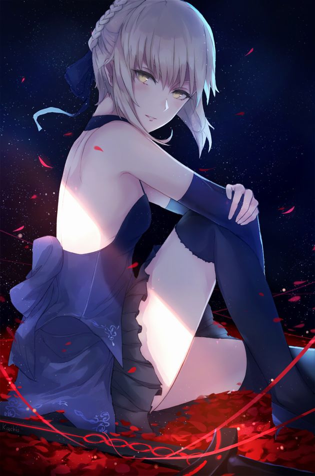Saber alter game "Fate/Grand Order" erotic cool. Secondary erotic images of clothing. 20