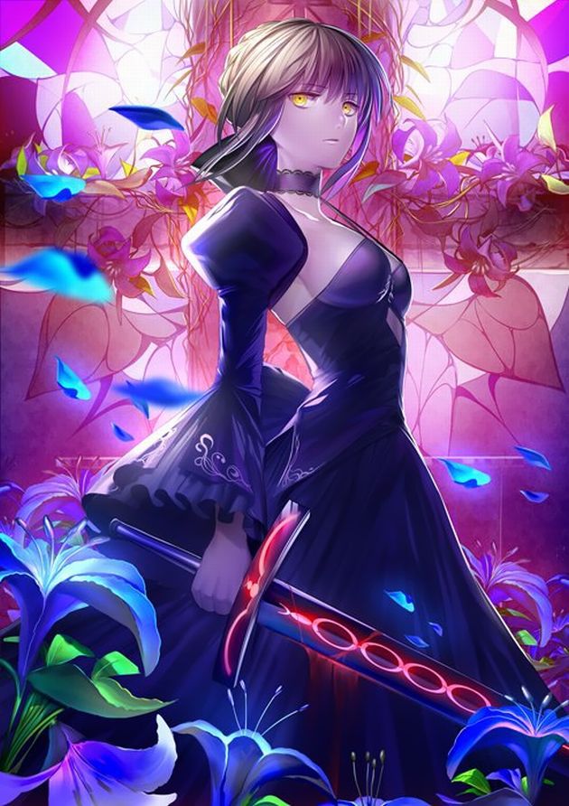 Saber alter game "Fate/Grand Order" erotic cool. Secondary erotic images of clothing. 22