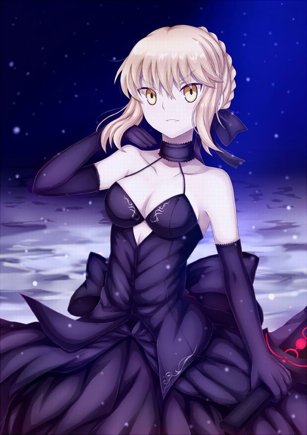 Saber alter game "Fate/Grand Order" erotic cool. Secondary erotic images of clothing. 30