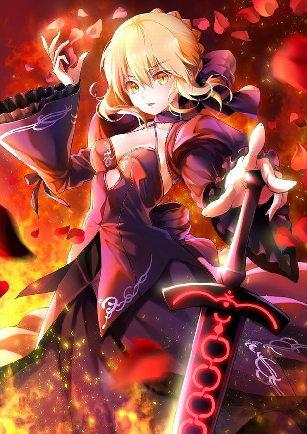 Saber alter game "Fate/Grand Order" erotic cool. Secondary erotic images of clothing. 34