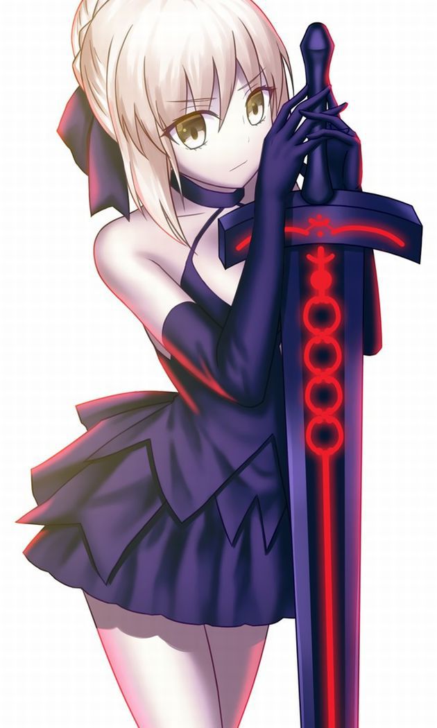 Saber alter game "Fate/Grand Order" erotic cool. Secondary erotic images of clothing. 35
