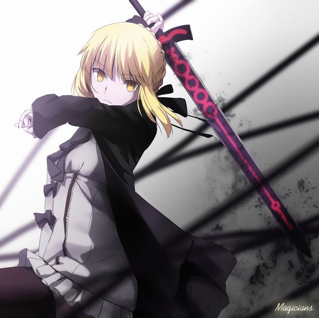 Saber alter game "Fate/Grand Order" erotic cool. Secondary erotic images of clothing. 36