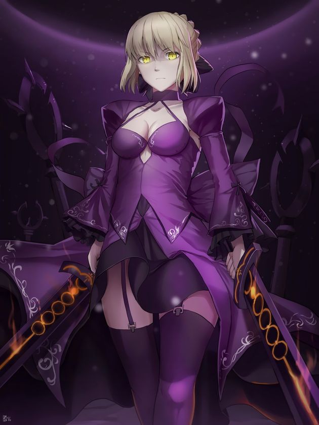 Saber alter game "Fate/Grand Order" erotic cool. Secondary erotic images of clothing. 44