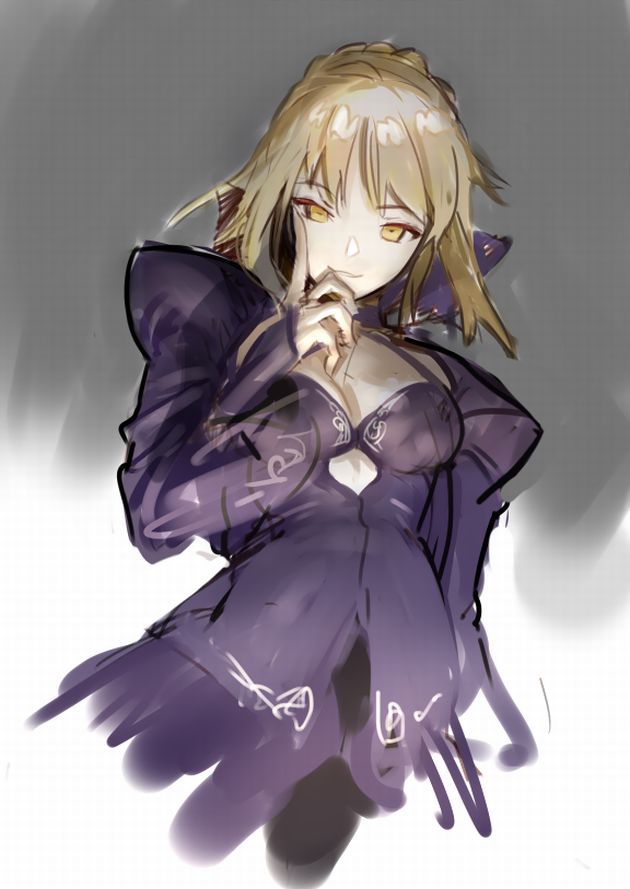Saber alter game "Fate/Grand Order" erotic cool. Secondary erotic images of clothing. 5