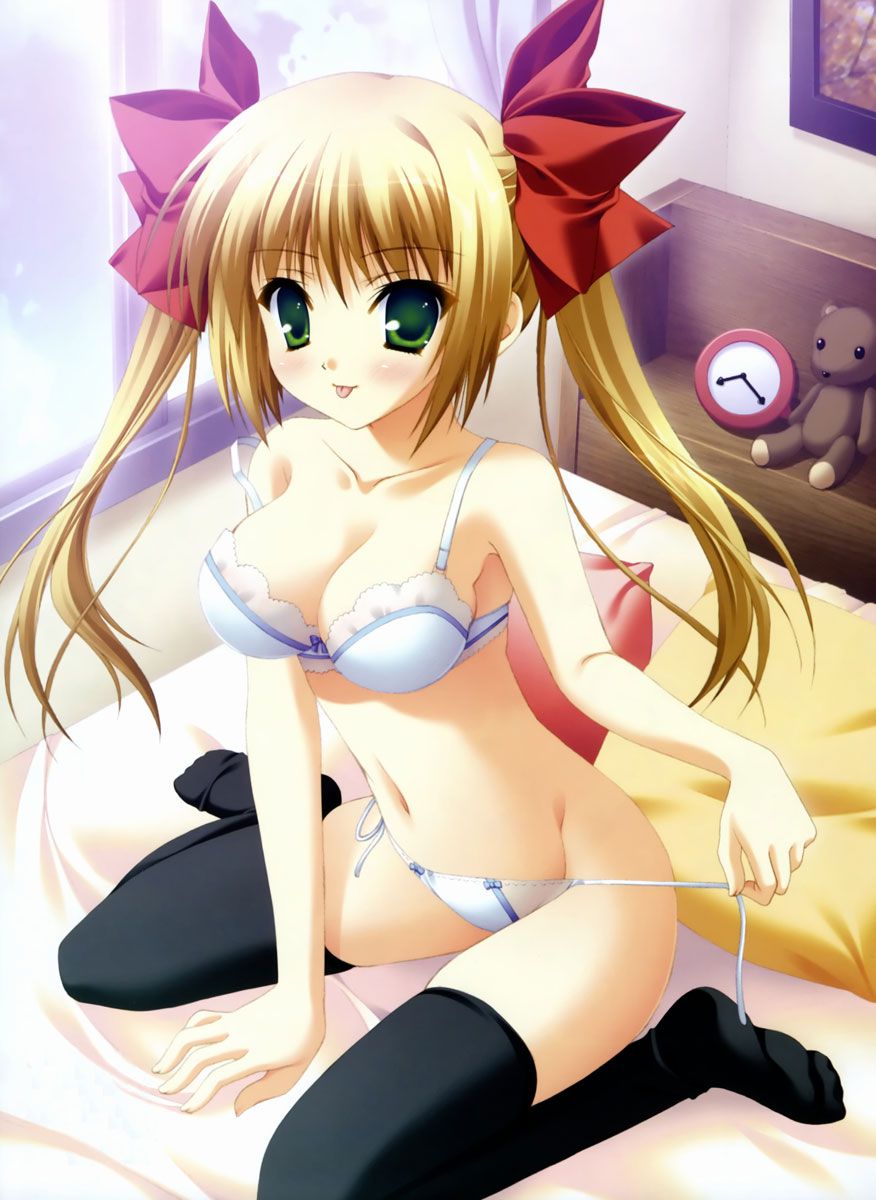 MOE blonde twin tails girl 30 10