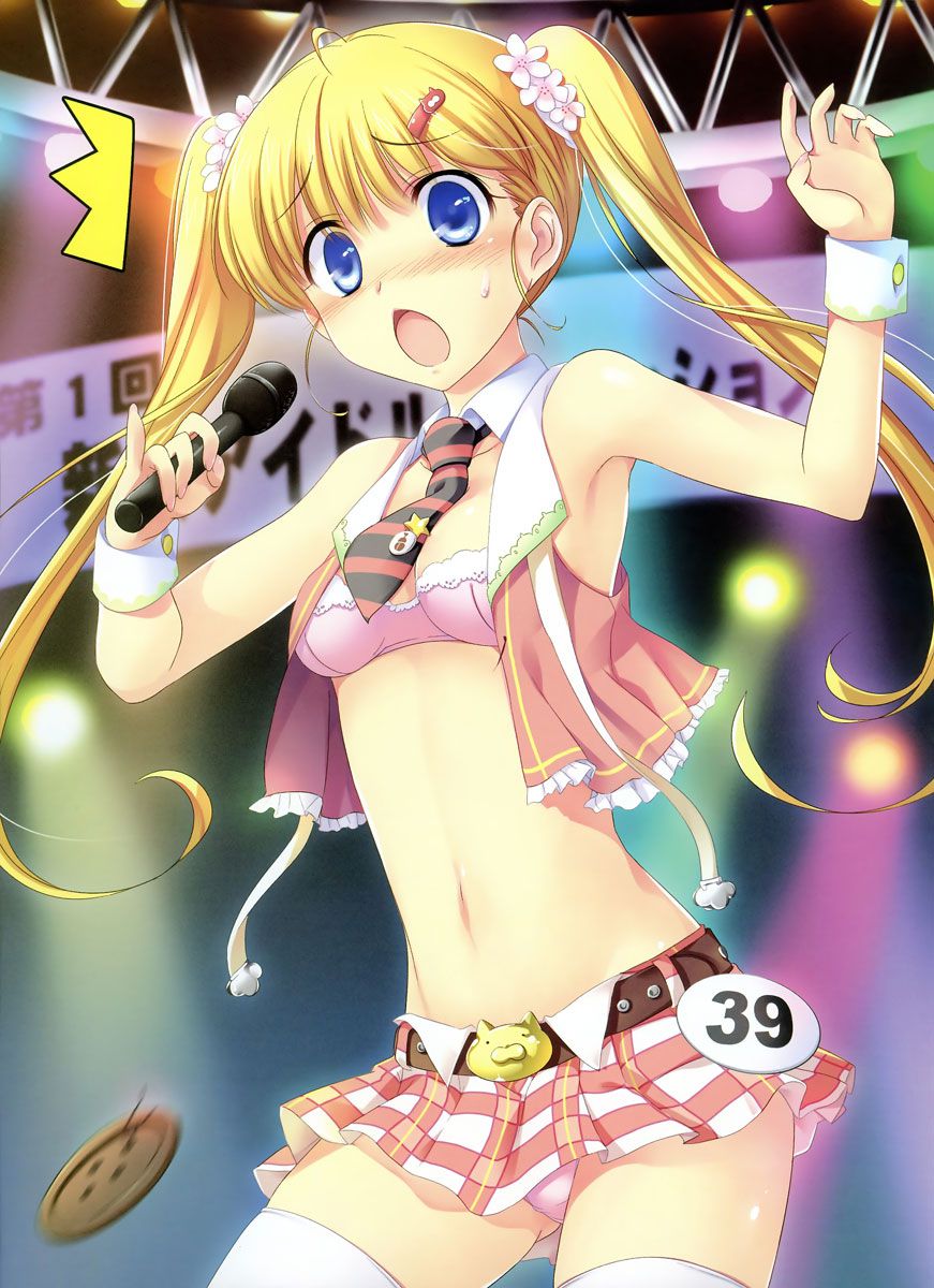 MOE blonde twin tails girl 30 15