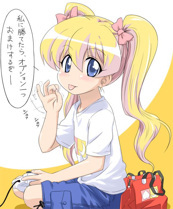 MOE blonde twin tails girl 30 21