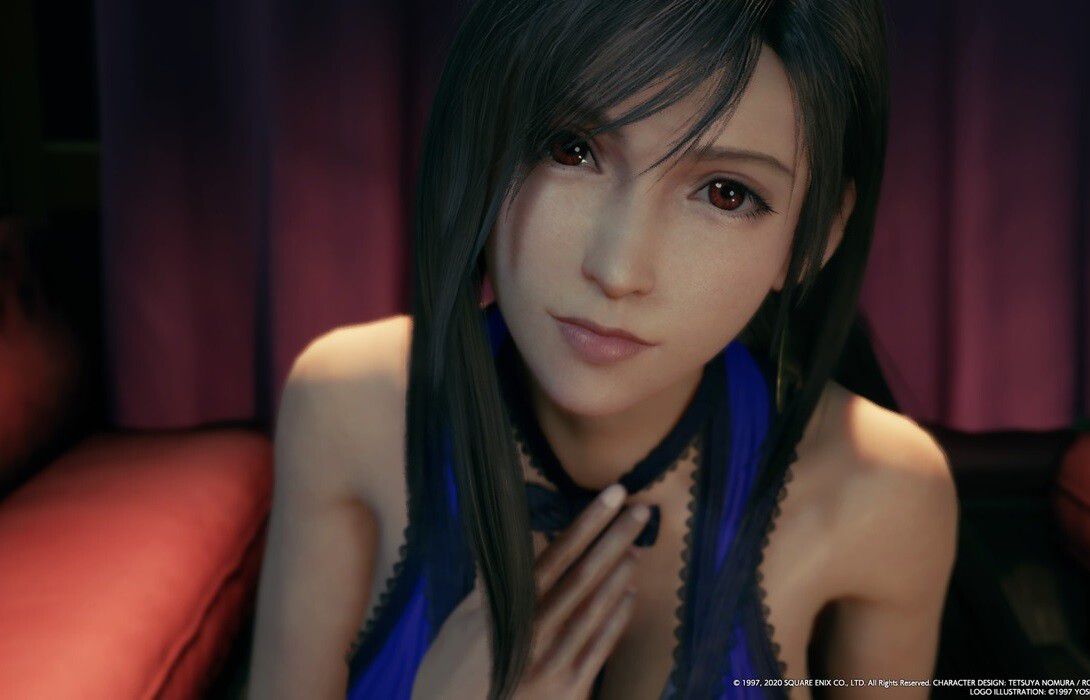 "Final Fantasy 7 Remake" Tifa's erotic dress setting drawing shows pants that are too erotic 1
