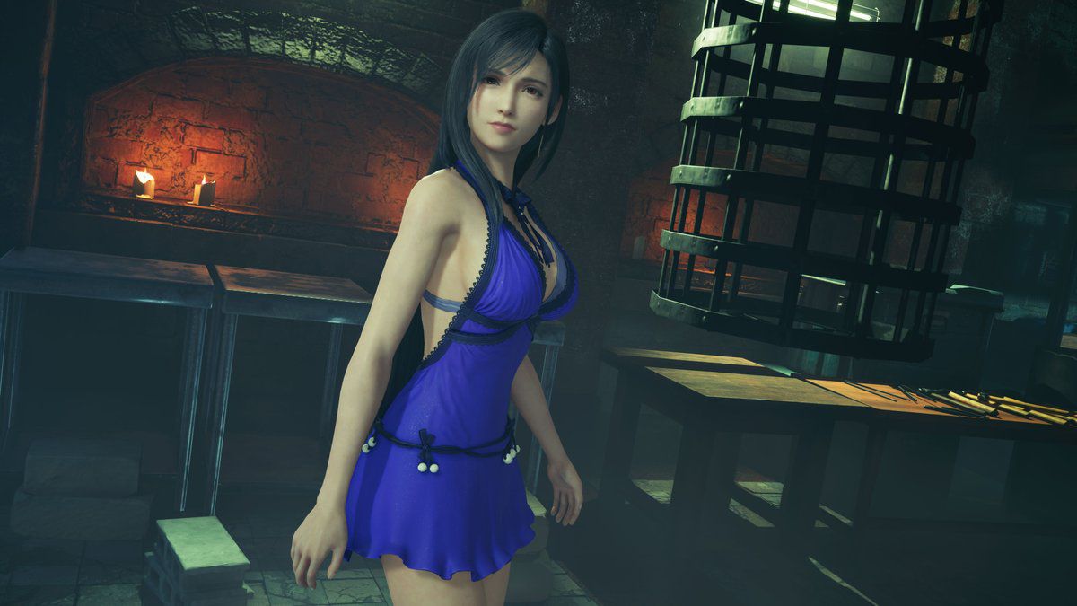 "Final Fantasy 7 Remake" Tifa's erotic dress setting drawing shows pants that are too erotic 3