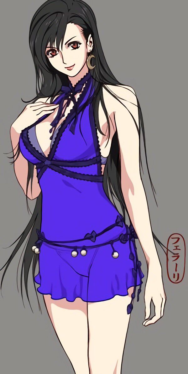 "Final Fantasy 7 Remake" Tifa's erotic dress setting drawing shows pants that are too erotic 5