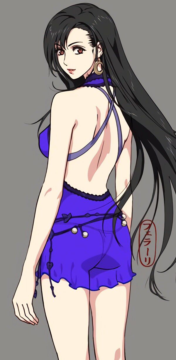 "Final Fantasy 7 Remake" Tifa's erotic dress setting drawing shows pants that are too erotic 6