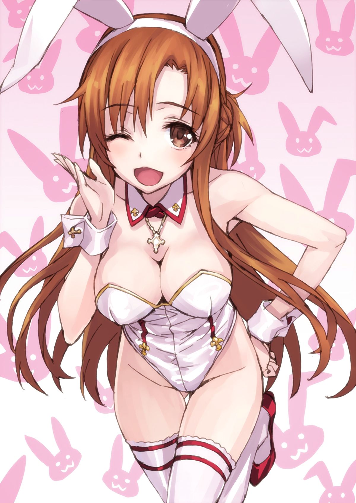 Naughty Bunny-Chan picture collection w part13 [second Bunny images: show immodest whip crotch V line or fishnet tights in a bunnysuit 8