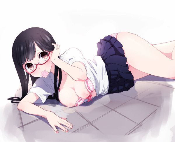 [Second erotic] in a black long even a busty girl's strongest 33