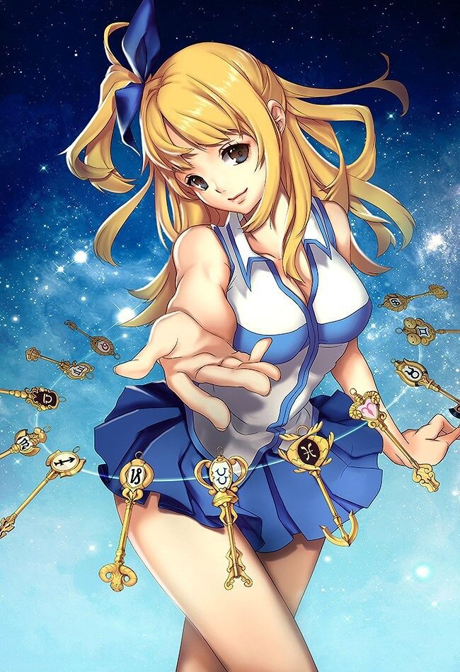 "Fairy tail 31' blonde busty babe Lucy erotic undesirable image collection 27