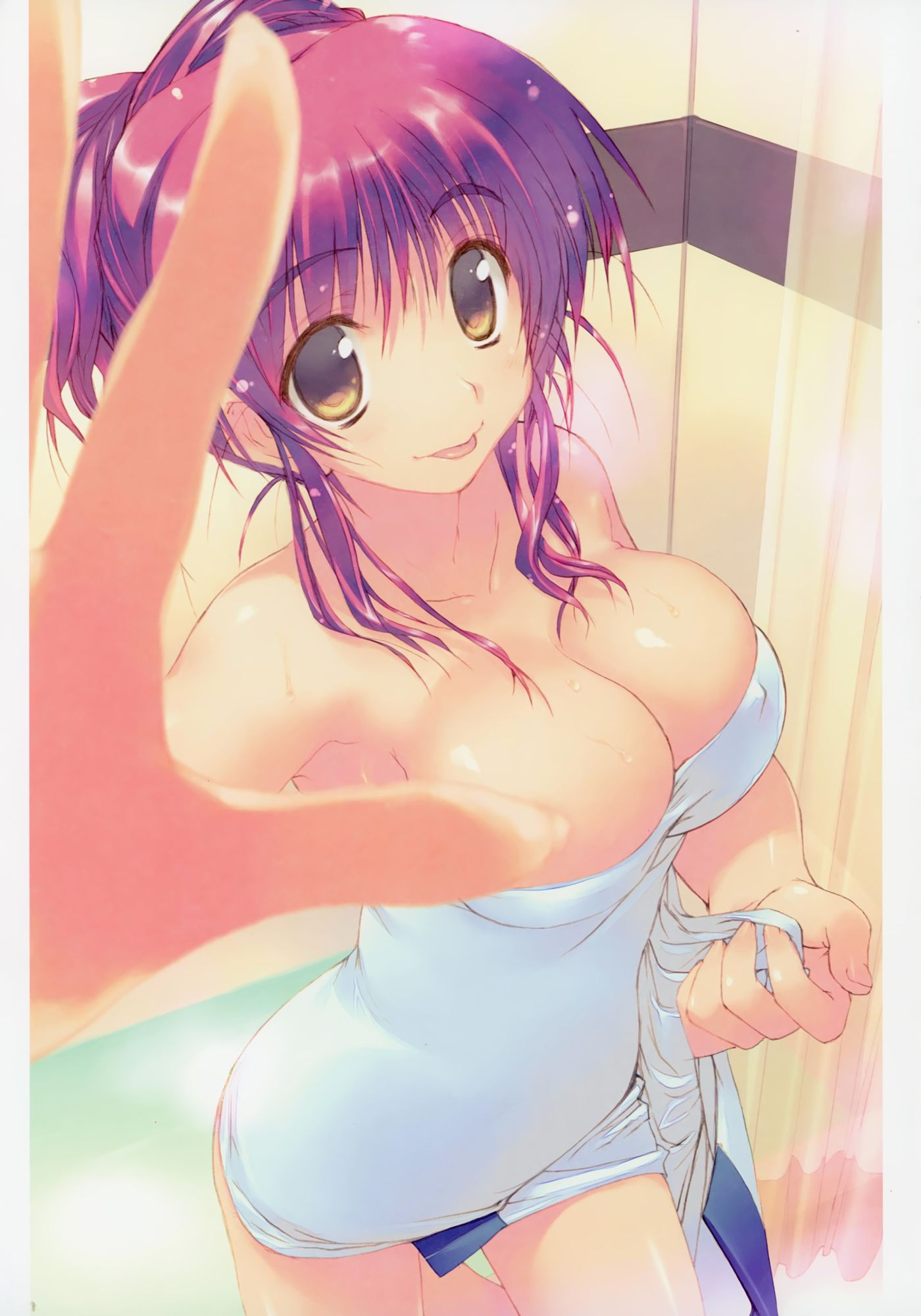 【Erotic Anime Summary】 Dosukebe Beauty and Beautiful Girls Hiding Their Nudity with a Single Towel 【Secondary Erotic】 6