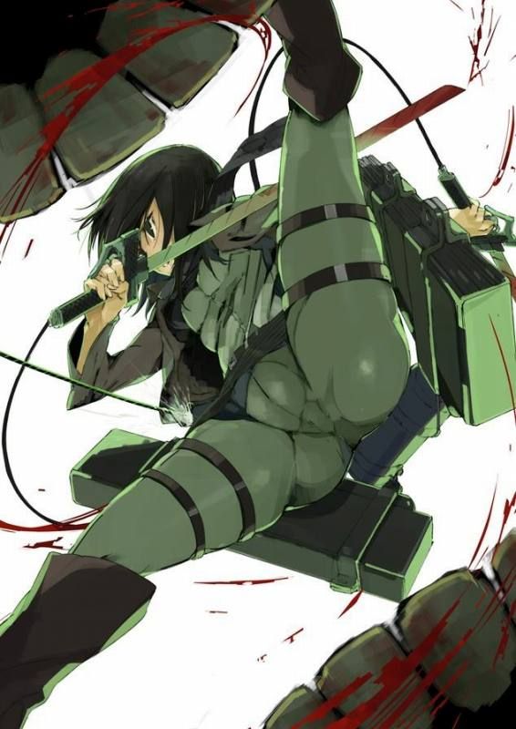 Mikasa Ackerman's giant attack on happy birthday! Erotic pictures (50 pictures) 35