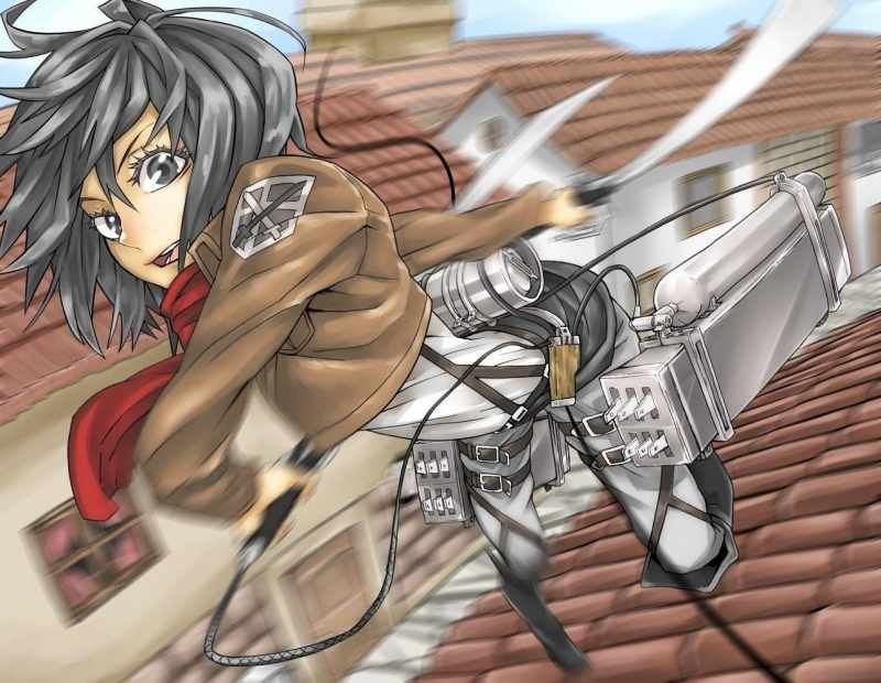 Mikasa Ackerman's giant attack on happy birthday! Erotic pictures (50 pictures) 45