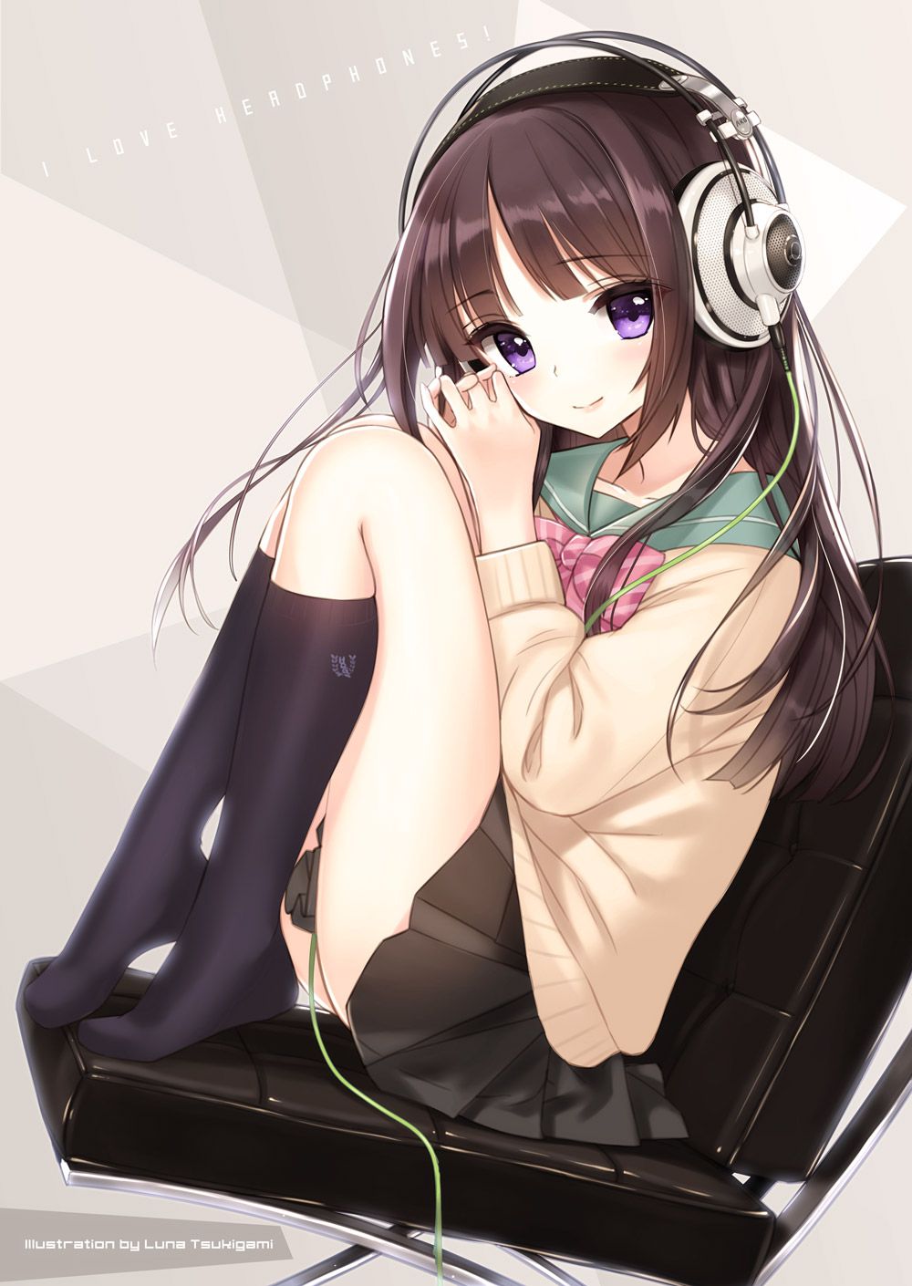 Gather you headphone 2-d girl's favorite guy-a non-erotic images! 48 pieces 34