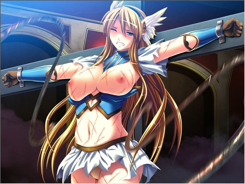 Henshin heroine was defeated in the battle is crucified on the cross, the public humiliation that crunchpad too dire. Part 05 [heroine defeats and BDSM torture] 11