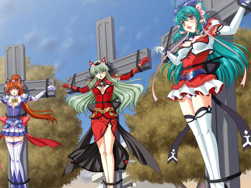 Henshin heroine was defeated in the battle is crucified on the cross, the public humiliation that crunchpad too dire. Part 05 [heroine defeats and BDSM torture] 8
