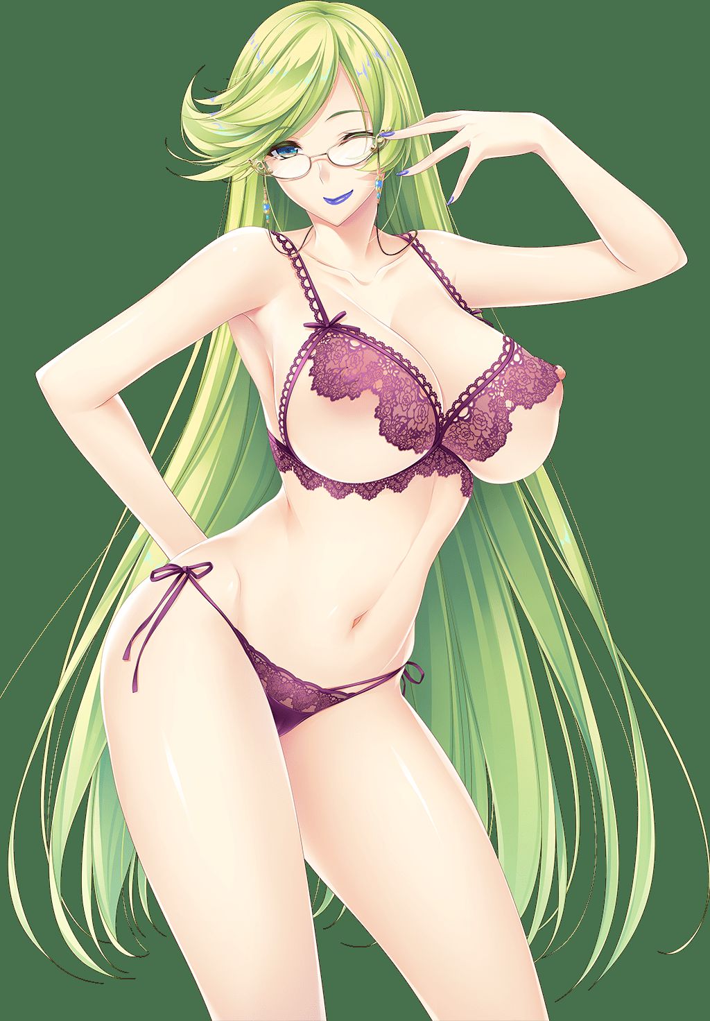 【Erotica Character Material】 PNG Background Transparent Erotic Image of Anime Character Part 410 55