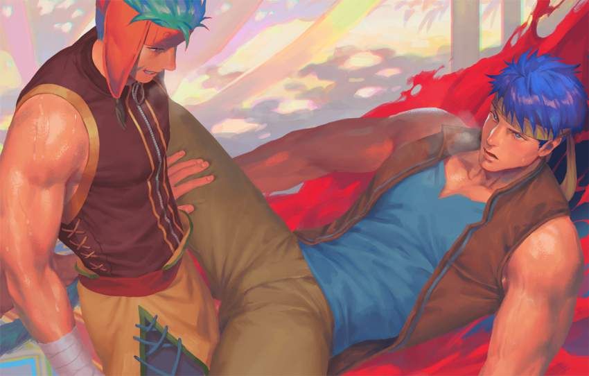 【Autumn of Gay Arts】A full-fledged secondary BL painting of gachimuchi men enjoying rich homosex... 32