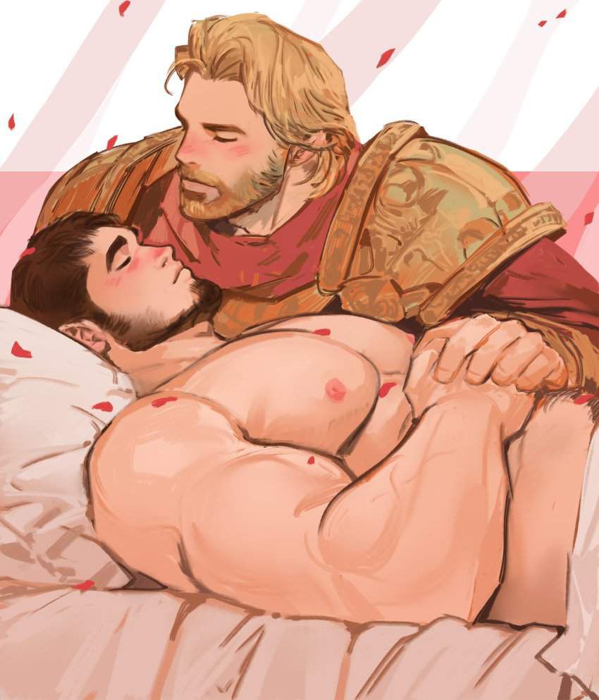 【Autumn of Gay Arts】A full-fledged secondary BL painting of gachimuchi men enjoying rich homosex... 7