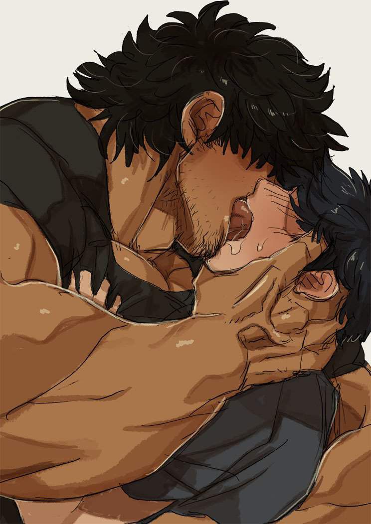 【Autumn of Gay Arts】A full-fledged secondary BL painting of gachimuchi men enjoying rich homosex... 8