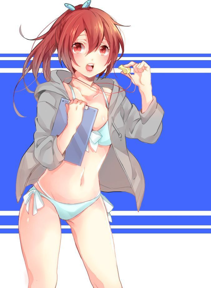 [Non-fine erotic] Free! for Matsuoka is pretty secondary image posting.! Curvy erotic not JK body uniform and swimsuit 11