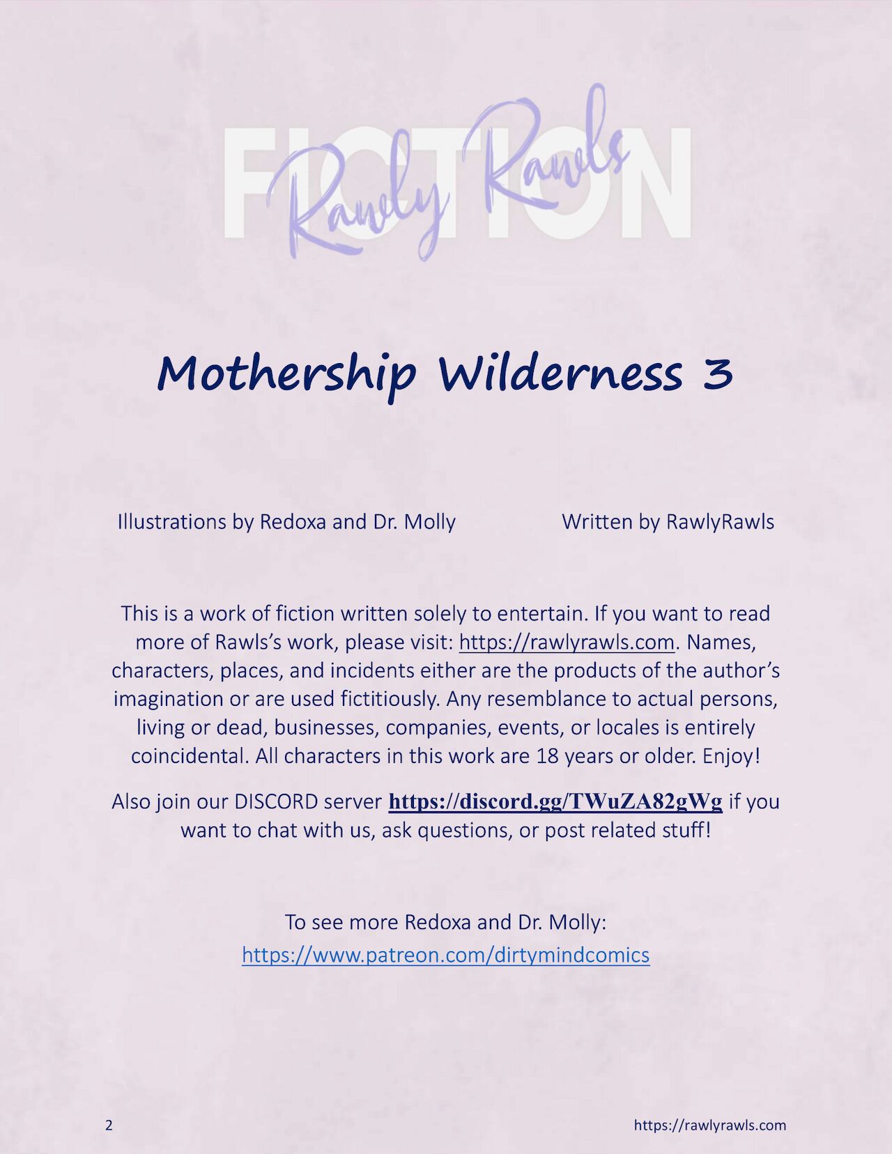 Mothership Wilderness Chapter 3: Rawly Rawls Fiction 2