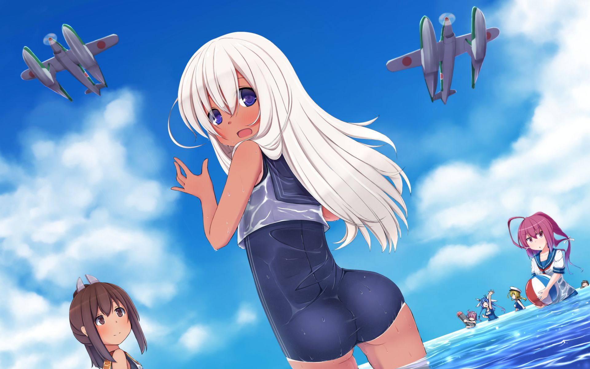 And getting hot and then cool off in the second swimsuit girl picture vol.4 27