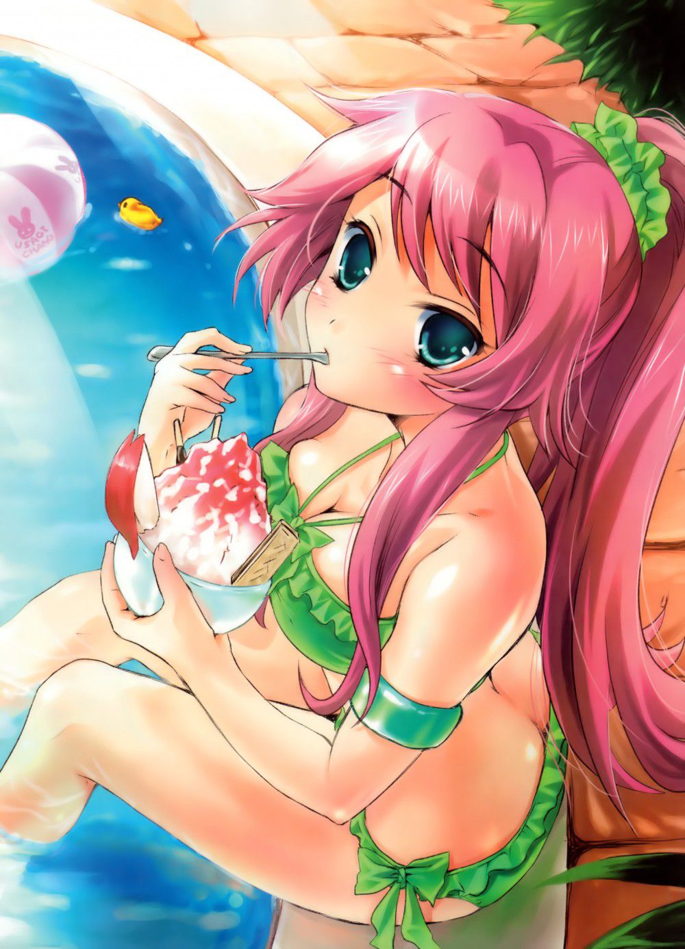 And getting hot and then cool off in the second swimsuit girl picture vol.4 38