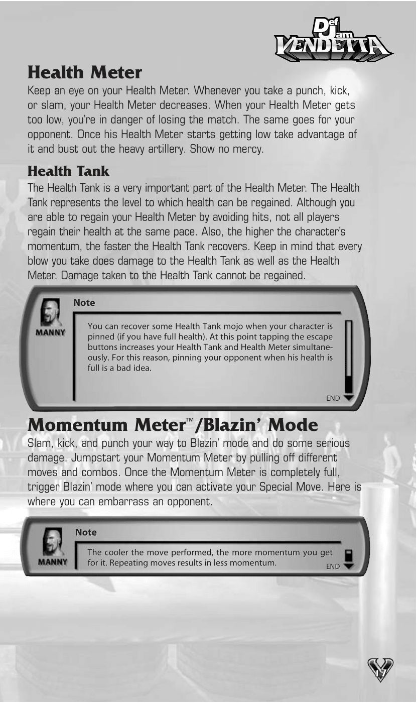 Def Jam Vendetta (GameCube) Game Manual 19