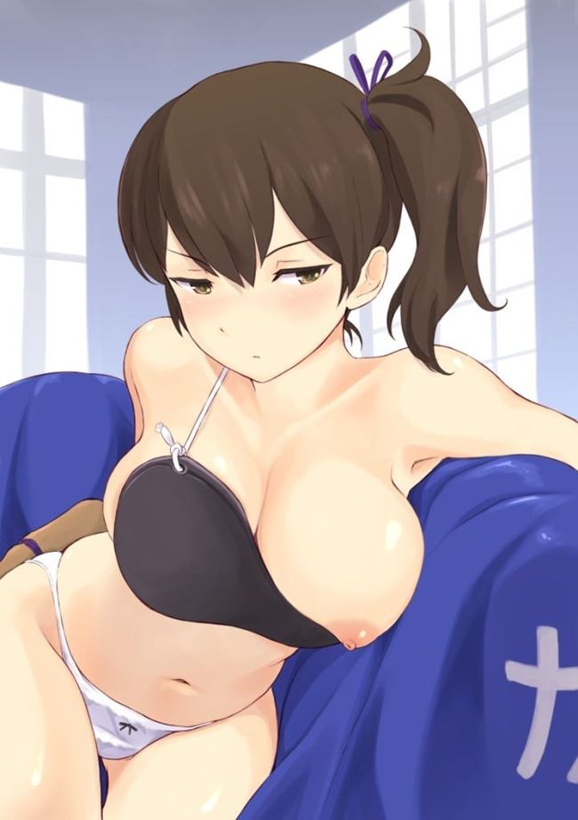 [Hide busty] cuddle cute Kaga's second erotic images [ship it. 49