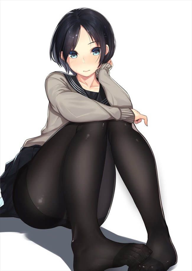 【Erotic Anime Summary】 Beautiful girl and beautiful girl legs and pants seen through pantyhose are too high 【40 sheets】 1
