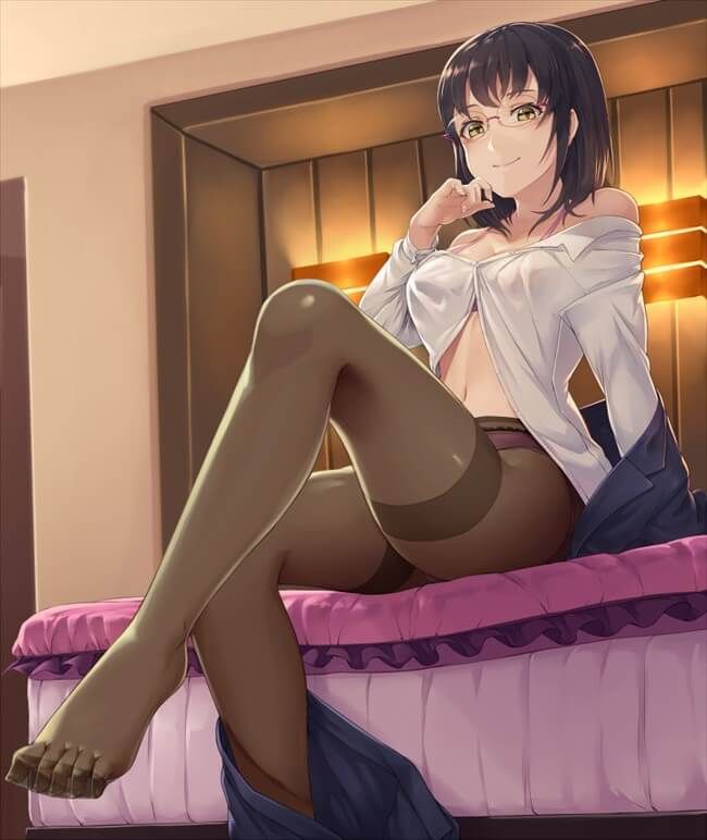 【Erotic Anime Summary】 Beautiful girl and beautiful girl legs and pants seen through pantyhose are too high 【40 sheets】 40