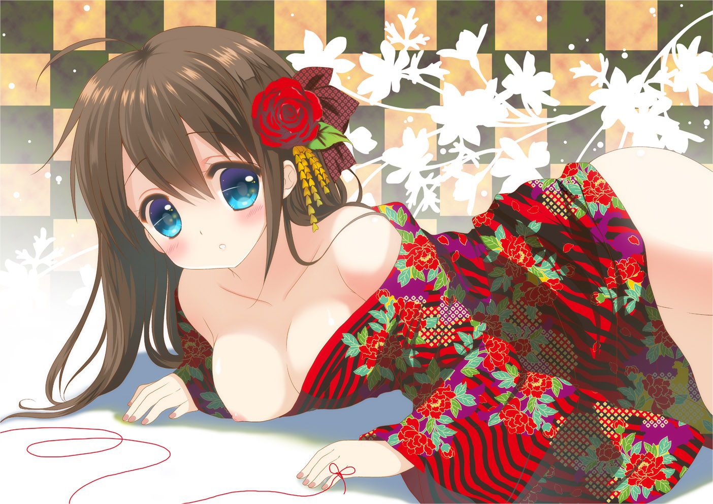 Find erotic images of 2-d girl dressed in yukata and kimono Part2 (29 photos) 4
