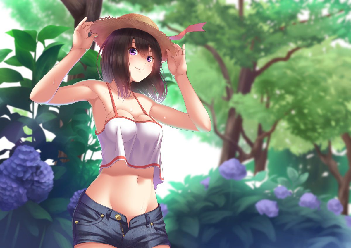 I'm wearing a straw hat 2-d girl image should (32 photos) 15