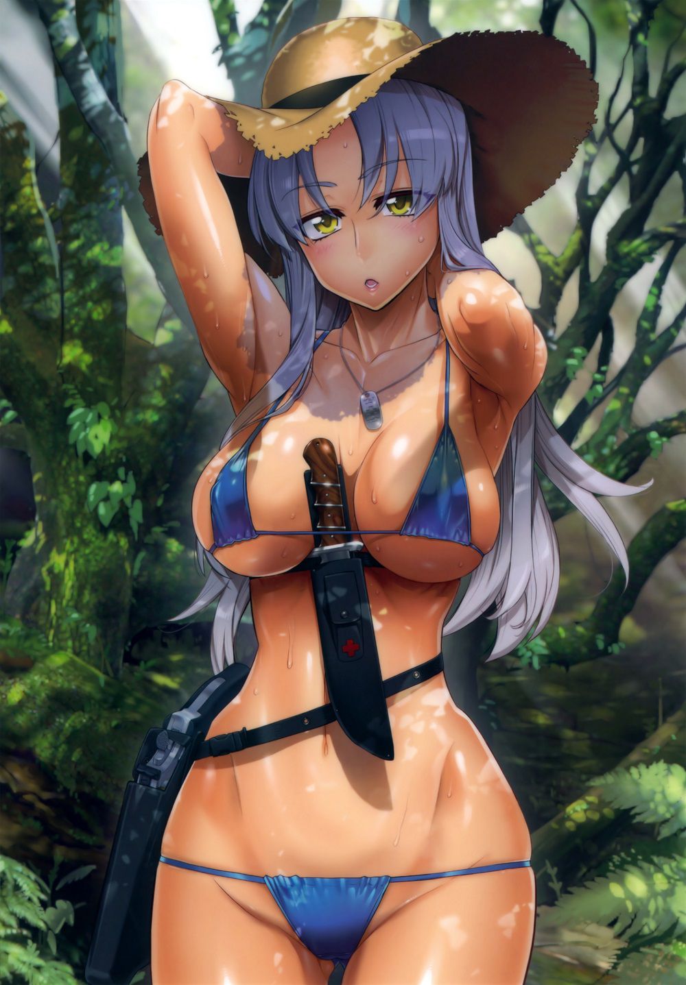 I'm wearing a straw hat 2-d girl image should (32 photos) 22